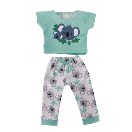 2ST/ Set Doll Pyjamas Skjorta Byxor 1 1