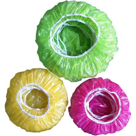 60 Elastiske Matdeksler Gjenbrukbare og Fargerike Plastdeksler Matdeksler for å Beskytte Grønnsaker eller for Hjem, Hotell