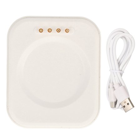 USB Magnetisk Ladestasjon Ladedokk Smartklokke USB-kabel Lader for Oppo Watch 2 3 3Pro Hvit
