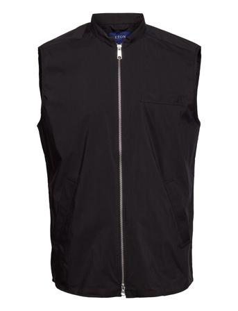 Zip-Front Wind Vest Väst Svart Eton