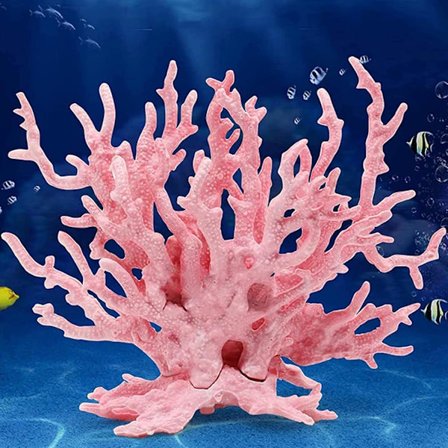 Kunststoff Kunstig Korallplante, Korallformet Akvariumdekorasjon, Harpiks Simulering Korall, Korall Akvariumdekorasjoner, Kunstig Harpiks Korall 