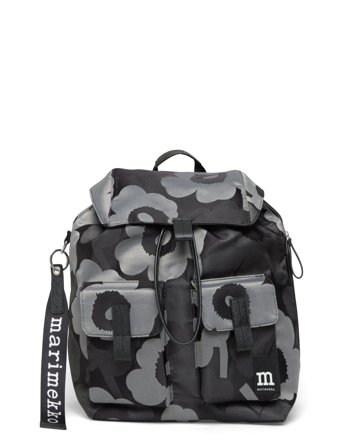 Everything Backpack L Unikko Grey Marimekko