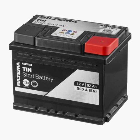 Biltema - Startbatteri 12 V 62 Ah