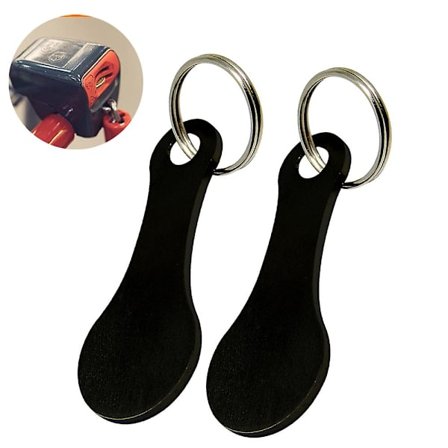 Universal Nyckel för Kundvagn, Nyckelring, 2 st