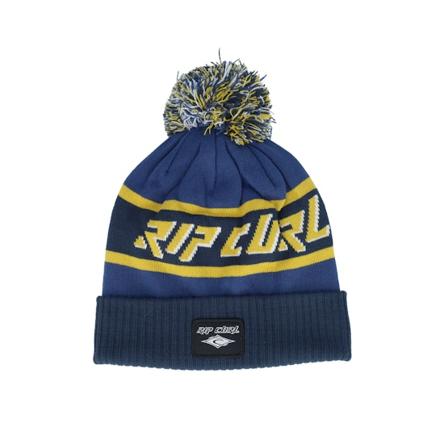 Rip Curl - Blauw pom Beanie - Tow In Tall Beanie Ocean Pom @ Hatstore