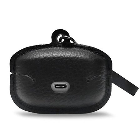 Lærveske Kompatibel Med Sony Wf-1000xm4 Trådløse Hodetelefoner(Svart)