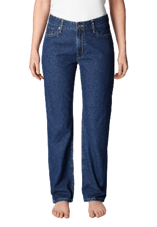 DNM7 Raka jeans med hög midja 08 Blå 42