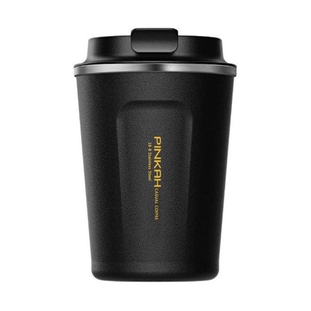 Termosmugg i rostfritt stål - Svart