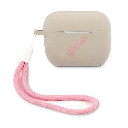 Guess Skal AirPods Pro Silicone Vintage - Rosa/Grå
