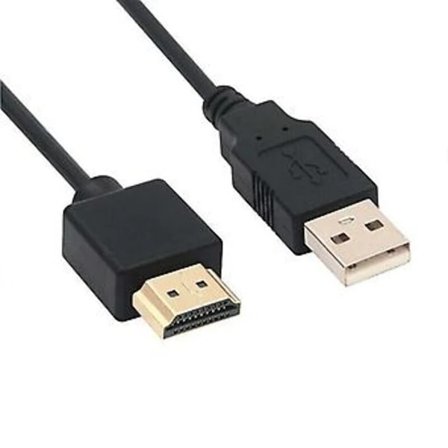 1 x HDMI til USB-kabel, USB til HDMI han strømkabel, ren kobber 0.5M( )[CO]