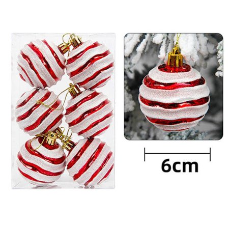 Julgransdekorationer Rea Julgranskula Hängande, Dekorativ Okrossbar Julgranshänge 60mm Julgranskula Glob