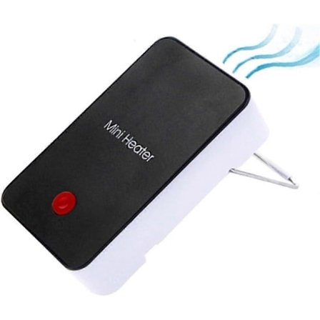 2025 Ny Mini Varmeovn, Bærbar Liten Hybel Varmeovn - Svart