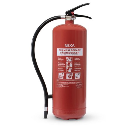 NEXA Brandsläckare pulver 6kg röd 43A 233B C - Lyreco - Skyddsutrustning - Brandsäkerhet - Brandsläckare