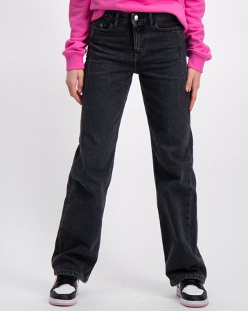 Calvin Klein HR WIDE LEG OPTIC WASHED BLACK Blau Jeans Mädchen - Kids Brand Store