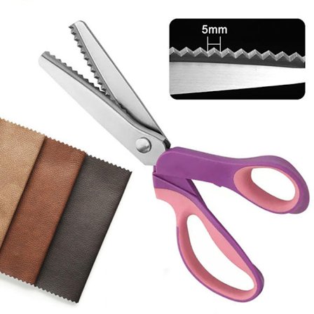 Saks med sikksakk-mønster i rustfritt stål