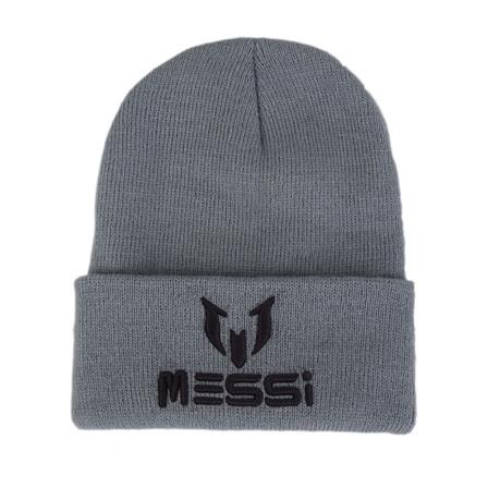 Uusi jalkapallo Messi Fan Hat Naiset Miehet Kallo Musta Harmaa Naisten Myssy W