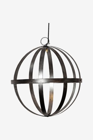 Jotex - Solcellekule Astri 25 cm Sølv - Kjøp Utebelysning hos Jotex