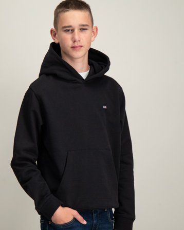 Lexington Lucas Organic Cotton Logo Hoodie Musta Hupparit/Hoodie Pojat - Kids Brand Store