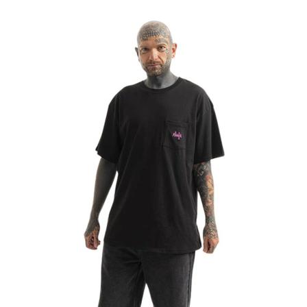 Huf, Koszulka męska HUF Haze Script Pocket T-Shirt Ts 01631 Black XL Czarny, Mężczyzna, Rozmiar: M