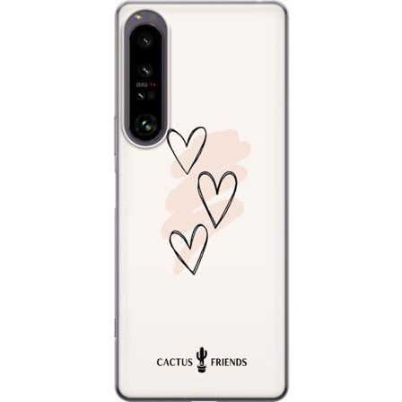 Yhteensopiva Puhelinkuori Sony Sony Xperia 1 IV Cactus and Friends - Soft Romance Sketch