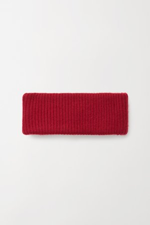Soft Goat - Ribbed Headband - Headband - One Size - Lipstick Red