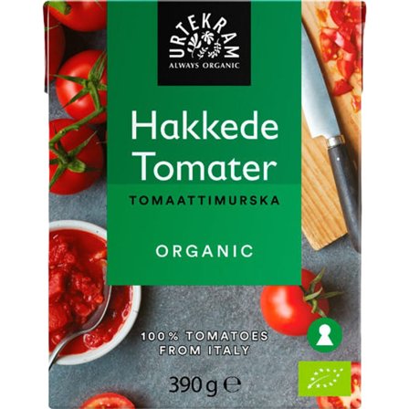 Urtekram Hakkede Tomater På Dåse Ø 400 g, Helse & Madvarer, Dressing & Saucer, Tomatprodukter