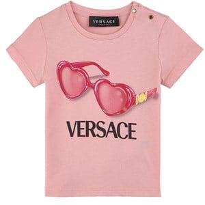 Kids - Versace English Rose Branded Graphic T-shirt 24-36 Months - Tops - 24-36 months - Pink