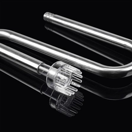 Lily Pipe Rustfrit Stål Indløb Udløb Filter til Akvarium Plantet Fisk 12mm