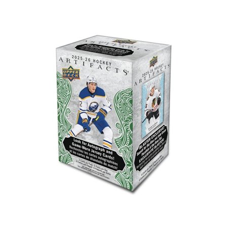 Upper Deck - Svart Trading Cards - 2025-26 NHL Artifacts Blaster Box - 6 Packs (24 Cards) @ Hatstore
