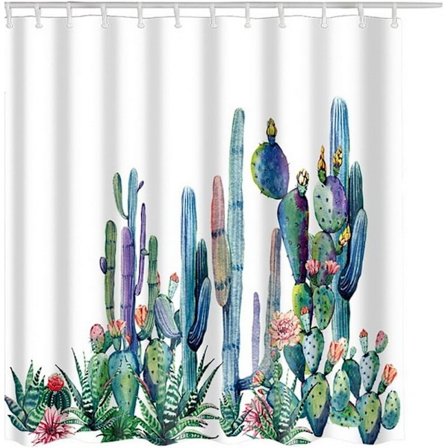 Duschdraperi Badrumsdraperier med krokar Mögelbeständig Tvättbar