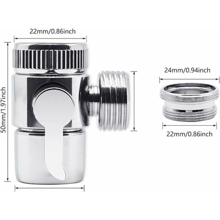 Suuntausventtiili, Kupari Suihkuadapteri Suuntausventtiili Suihkuventtiili