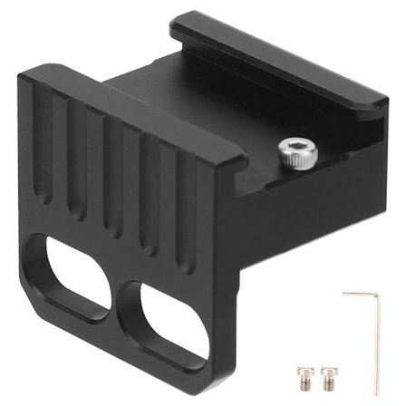 90 graders kaldskofeste adapterbase med 1/4 tommers monteringsskrue for DSLR kamerabur