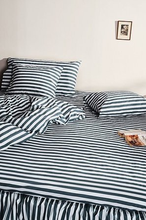 Jotex - Dra-på-lakan Blå/vit KAYO - Köp Dra-på-lakan hos Jotex