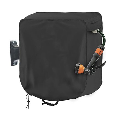 1 st. presenning, väggmonterad inrullningsbar trädgårdsslangrulleöverdrag, Wa