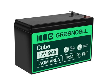 Green Cell UPS-batteri - blysyre - 9 Ah