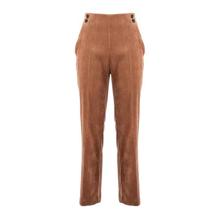 Nenette, Straight Trousers Bruin, Dames, Maat:M