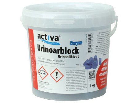 ACTIVA Urinoarblock Bio (ca 50st) 1kg - Lyreco - Städ och hygien - Luktförbättrare - Doftblock och plattor