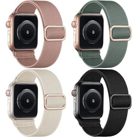 4-pak armbånd Kompatibel med Apple Watch 41mm 38mm 40mm Kvinde