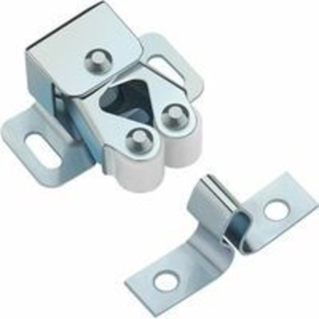 12 stk. skabslåse dørlukkere dobbelt rulle zinkbelagt skabslås dørlukkere til køkkenskab, skab og skuffe