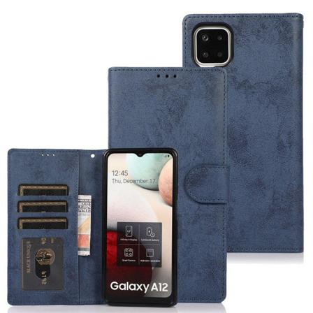 Genomtänkt Plånboksfodral Leman - Samsung Galaxy A42 Marinblå