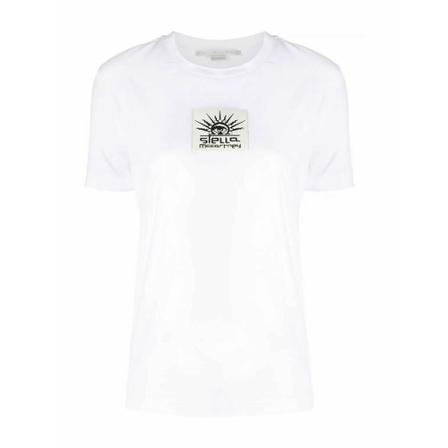 Stella McCartney 6004223Spw669000 Cotton T-Shirt Hvid, Dame T-shirts
