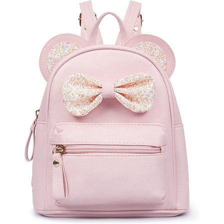 Flickor ryggsäck söta musöron rosett mini flicka ryggsäck damer liten ryggsäck småbarn ryggsäck flickor söta accessoarer liten resväska skolväska