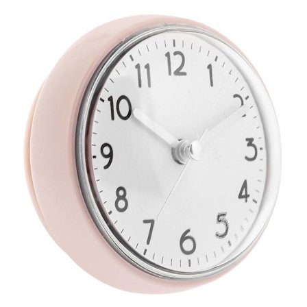 Badeværelse Brusebad Vandtæt Væg Ur med Sugekop til Toilet 7.80X7.00X4.00CM Dugafvisende Tidsvisning 1 stk