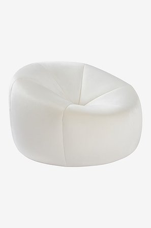 Jotex - Legowisko Dla Psa/kota Czesc zewnetrzna: skóra w kolorze szampana / wnetrze: aksamit w kolorze zlamanej bieli - POPPY - Kup Legowisko dla psa/