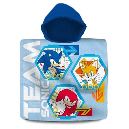 Sonic the Hedgehog strandhandduk poncho Team Sonic the Hedgehog 60x120 cm