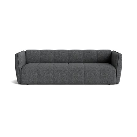 Calma 3-Sitzer-Schlafsofa, stauraum, Puente Grau/Blau, modernes Design mit Bettfunktion und Taschenfederkern für hohen Komfort, 230x100x70cm