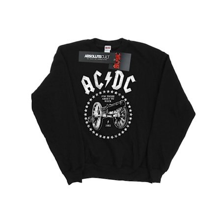 AC/DC Boys We Salute You Cannon Sweatshirt 5-6 år Svart