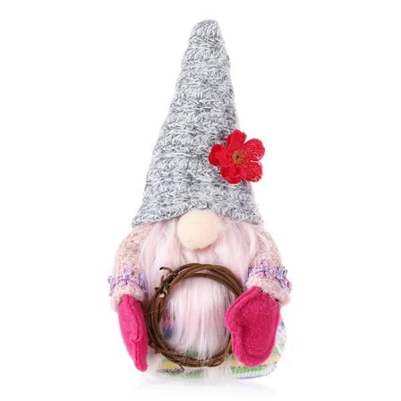 Valentinsdag Gnome til Dukke Plys Dukker Krammer Rotting Cirkel Ornament til Hjem Festival Fest Skrivebordsdekoration Sød Gave