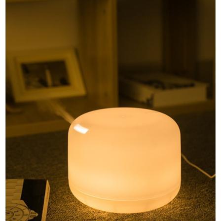 Färgglad Lätt Ultraljudsluftfuktare Med Negativa Joner Warm Light