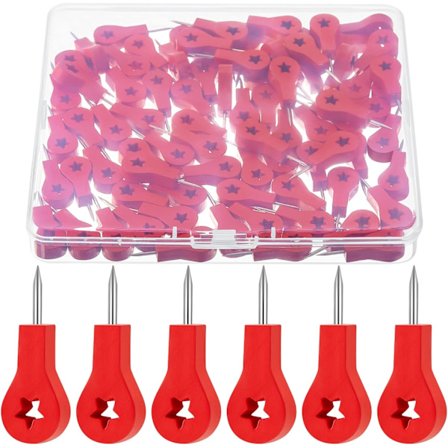 100 træstifter, stifter til rejsekort, stifter til kort, stifter til kort i form af en stjerne til rejser, hængende kunstfoto, foto